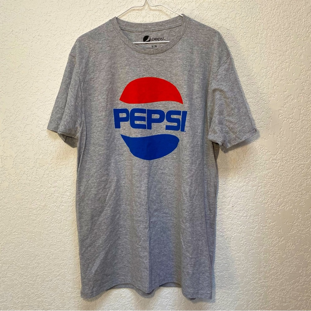 Pepsi Gray T-Shirt Men’s Large Pepsi Generation! Rise Up Baby! 90% Cotton Tee